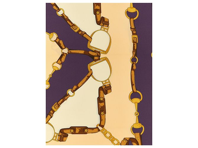 Gucci Morsetto Seidentuch Beige - Ansicht 3