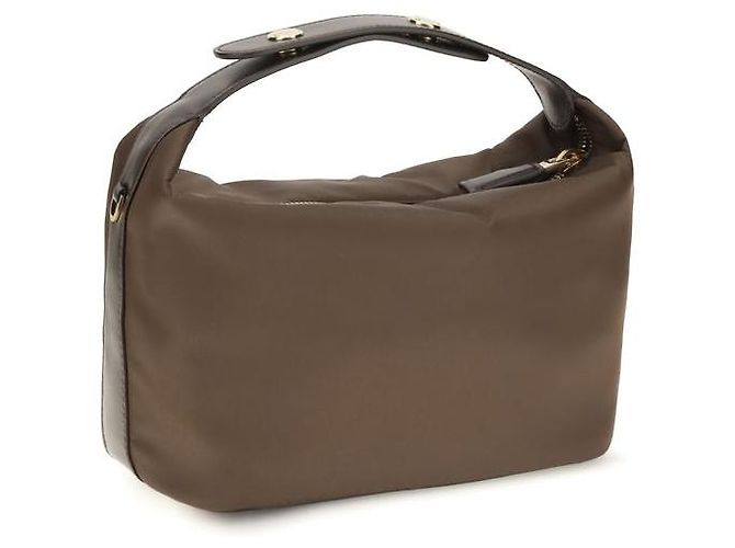 Prada Borsa in poliammide riciclata marrone - vista 3
