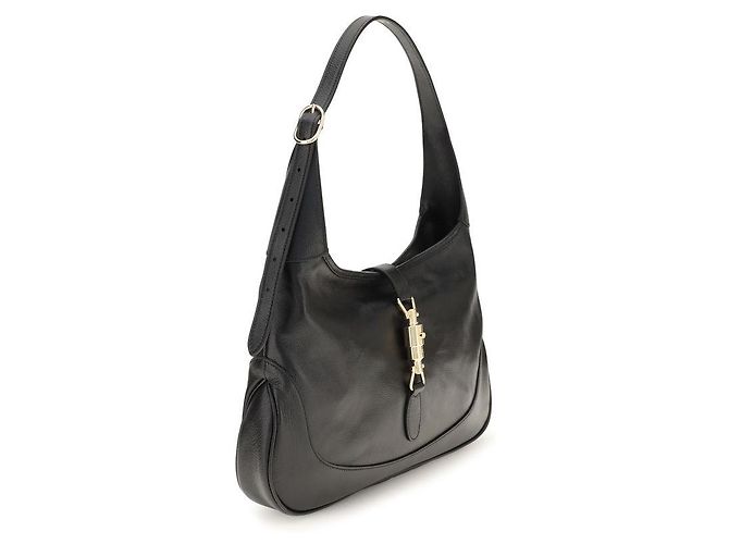 Gucci Borsa a tracolla in pelle di capra nera - vista 2