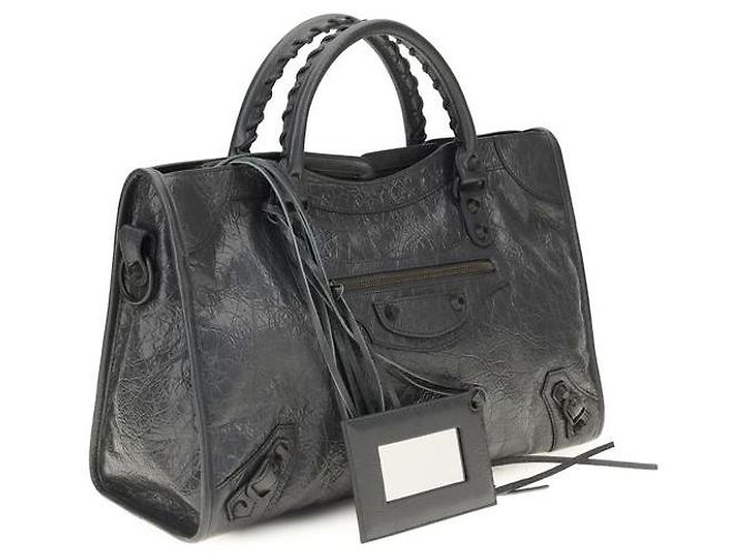 Balenciaga Borsa Gray Lamb Ovis Aries - vista 2
