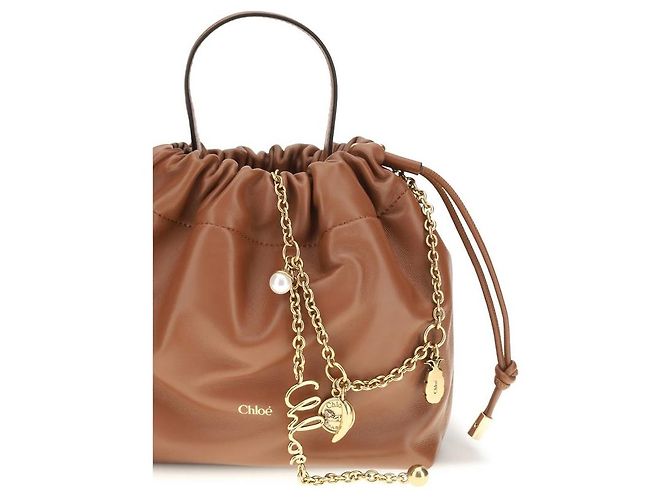 Chloé Borsa a tracolla Brown Lamb Ovis Aries - vista 4