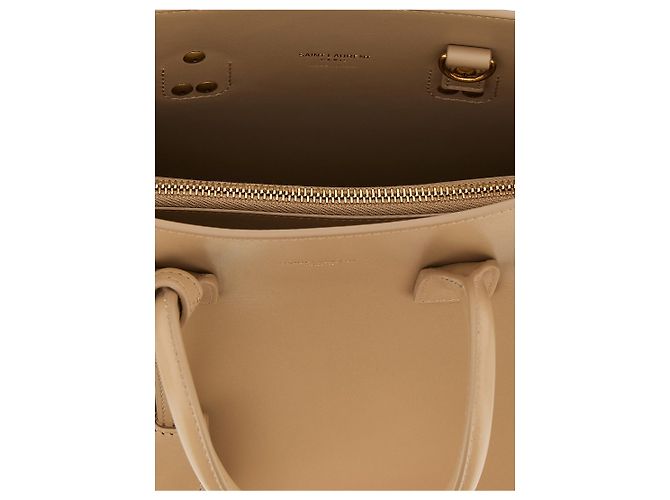 Autre Marque Borsa in pelle di vitello beige - vista 4