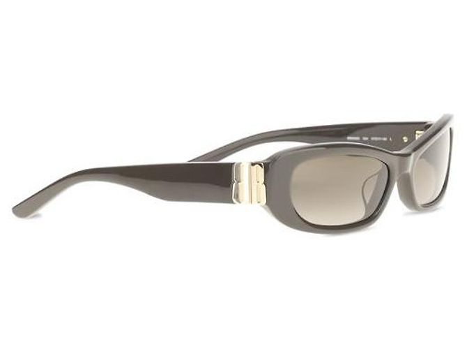 Balenciaga Occhiali da sole in acetato marrone - vista 2