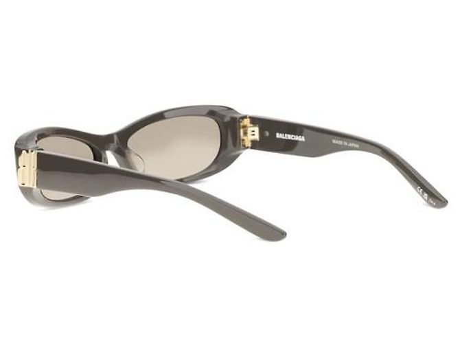 Balenciaga Occhiali da sole in acetato marrone - vista 3