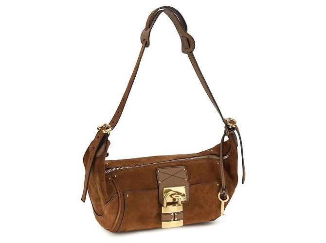 Chloé Borsa a tracolla Bos Taurus in pelle di vitello marrone - vista 2