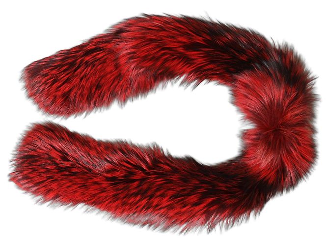 Dolce & Gabbana Sciarpa e scaldacollo invernale in pelliccia di volpe rossa - vista 2