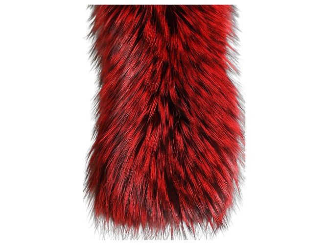 Dolce & Gabbana Sciarpa e scaldacollo invernale in pelliccia di volpe rossa - vista 3