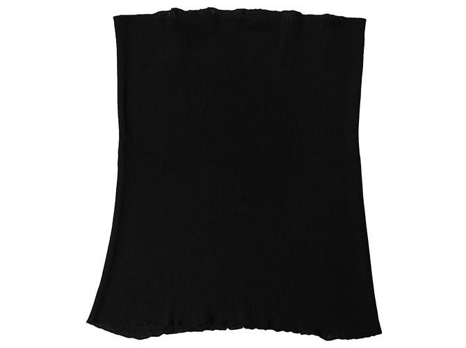 Dolce & Gabbana Sciarpa scaldacollo in maglia di viscosa nera da uomo - vista 2