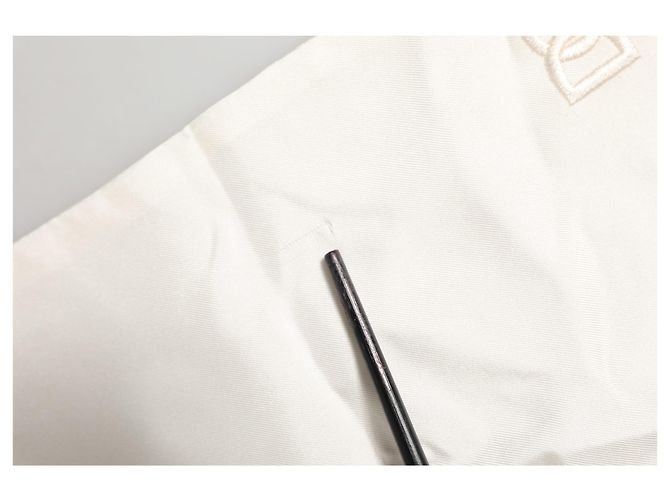 Dolce & Gabbana Sciarpa stola in pizzo bianco con bordo frangiato da uomo - vista 4