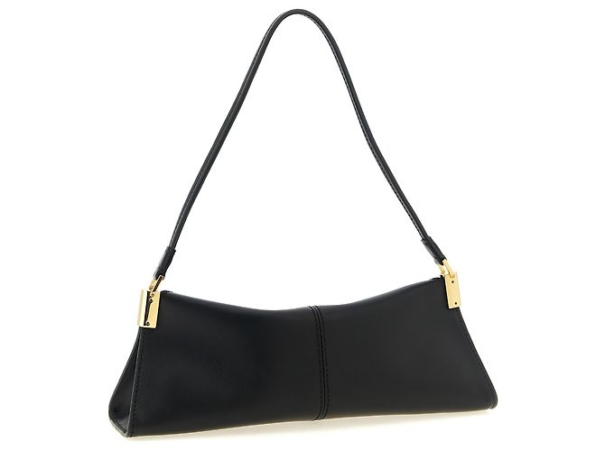 Balmain Borsa a tracolla in vitello nero - vista 2