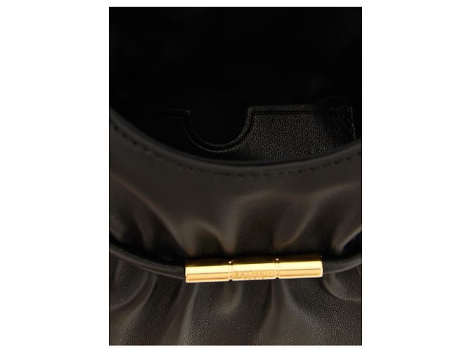 Balmain Borsa a mano in pelle di agnello nera - vista 4
