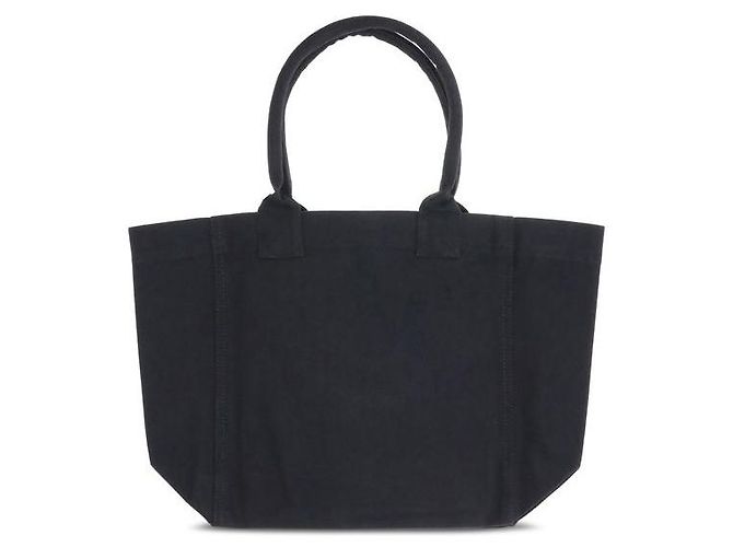 Isabel Marant Borsa a tracolla in cotone nera - vista 2