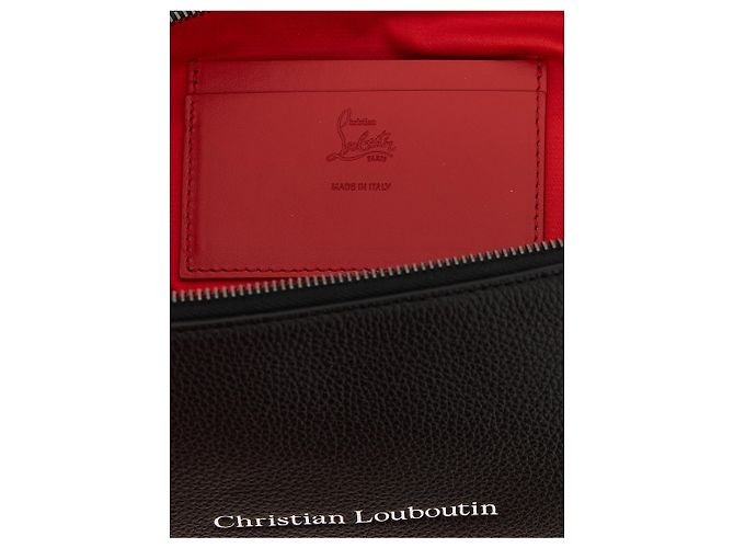 Christian Louboutin Accessori in vitello nero - vista 4