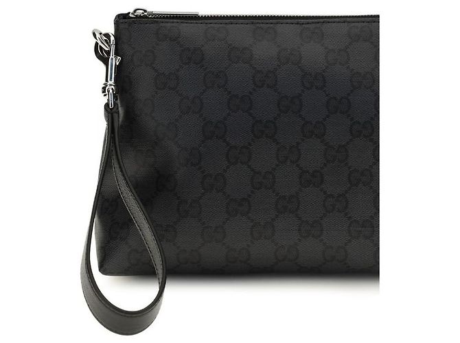 Gucci Clutch in tessuto nera - vista 3