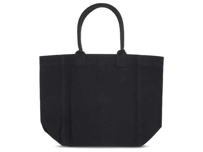 Isabel Marant Borsa a tracolla in cotone nero - vista 2