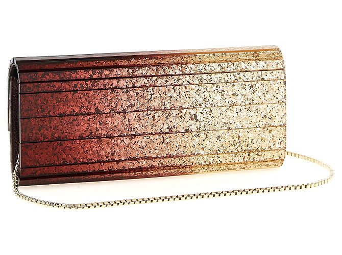Jimmy Choo Clutch multicolore in viscosa - vista 2