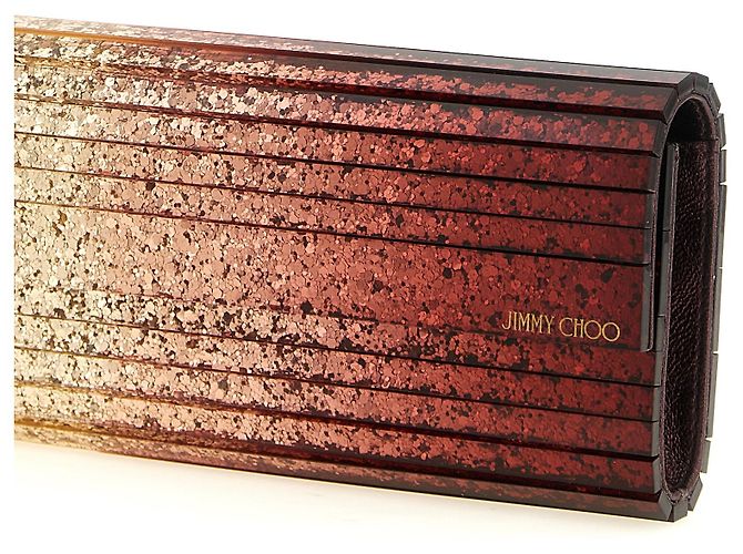 Jimmy Choo Clutch multicolore in viscosa - vista 3