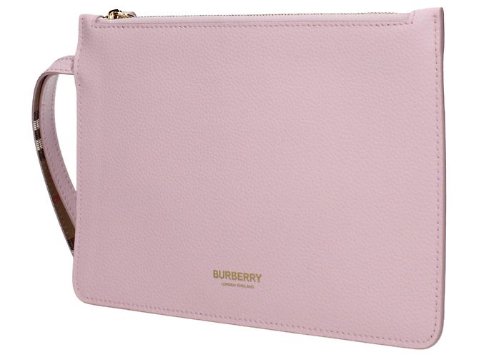 Burberry Clutch in pelle rosa - vista 2