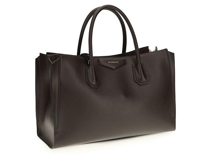 Givenchy Borsa Bos Taurus in pelle di vitello marrone - vista 2