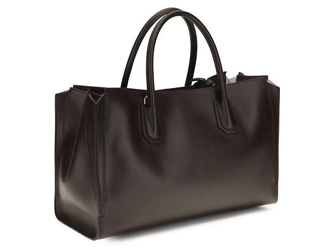 Givenchy Borsa Bos Taurus in pelle di vitello marrone - vista 3