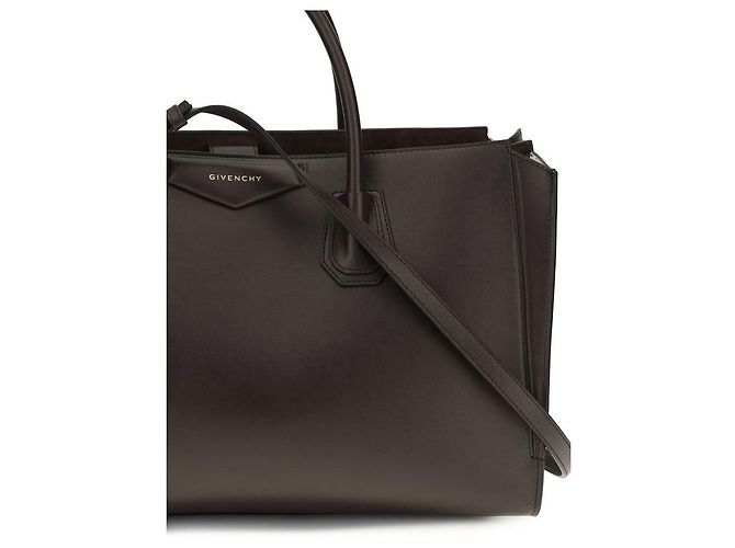 Givenchy Borsa Bos Taurus in pelle di vitello marrone - vista 4