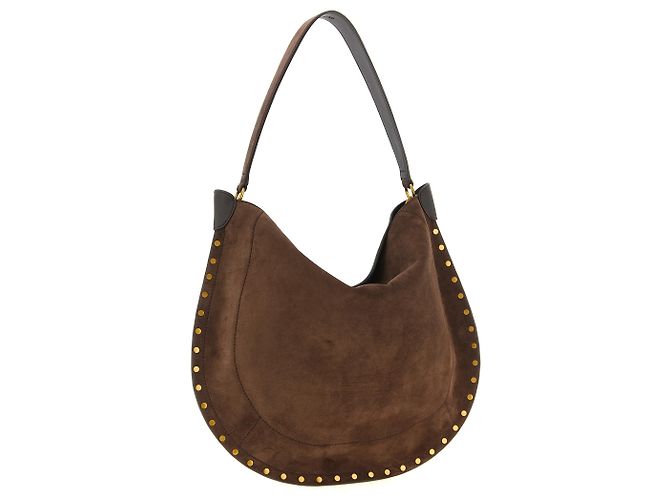 Isabel Marant Borsa a tracolla in pelle di vacchetta marrone - vista 2