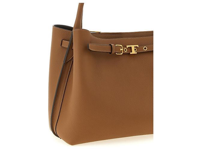 Tod's Borsa in pelle di vitello marrone - vista 3