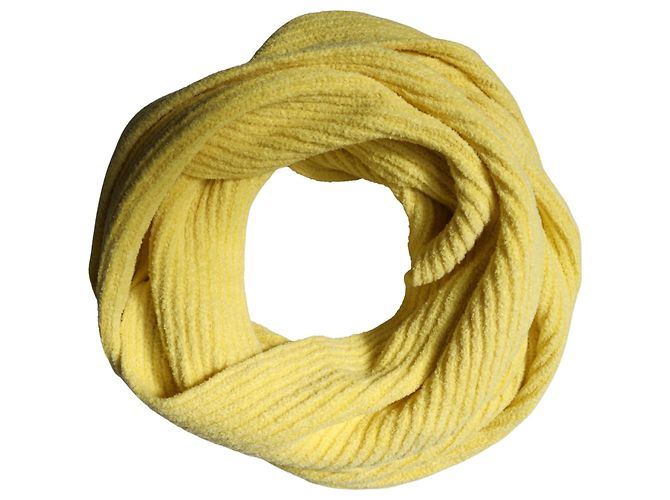 Dolce & Gabbana Foulard in maglia di cotone giallo x Sciarpa da uomo - vista 3