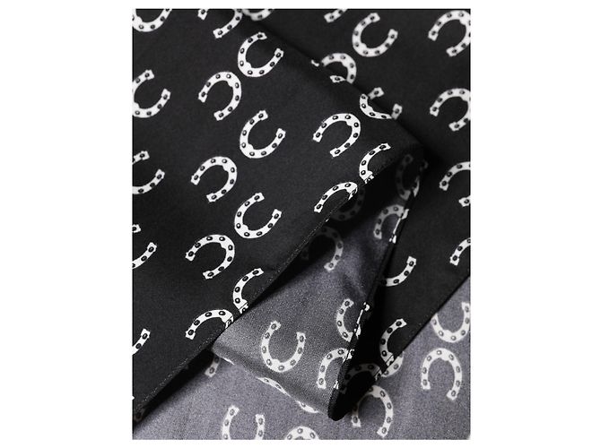 Dolce & Gabbana Foulard di seta Black Horseshoe x Sciarpa da uomo - vista 2