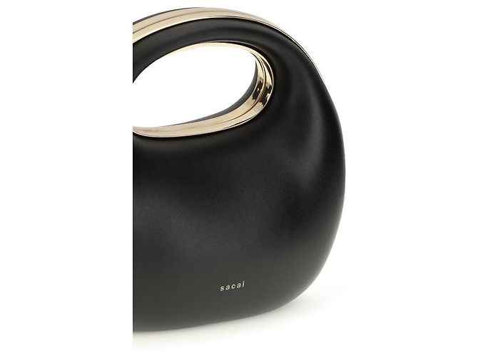 Sacai Borsa Bos Taurus in pelle di vitello nera - vista 4