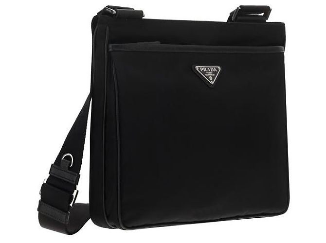 Prada Sac à épaule en nylon noir - vue 2