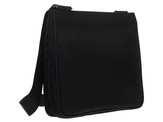 Prada Sac à épaule en nylon noir - vue 3