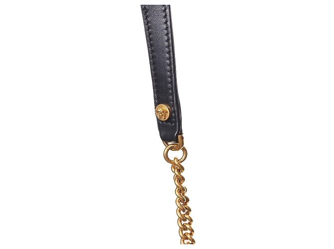 Versace Borsa a tracolla in pelle e tessuto bianca e nera - vista 7