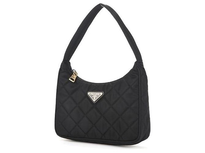 Prada Borsa a tracolla in nylon nero - vista 2