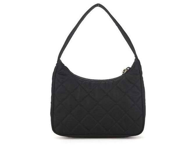 Prada Borsa a tracolla in nylon nero - vista 3