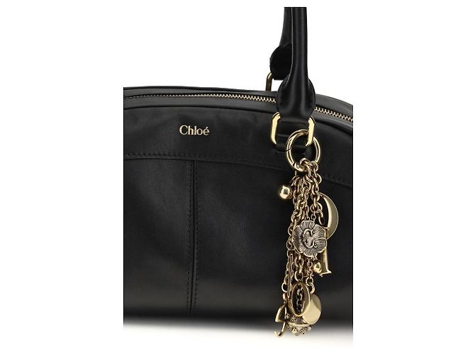 Chloé Borsa Bos Taurus in pelle di vitello nera - vista 4