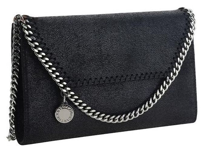 Stella Mc Cartney Borsa a tracolla in poliestere nera - vista 2