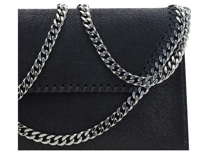 Stella Mc Cartney Borsa a tracolla in poliestere nera - vista 4