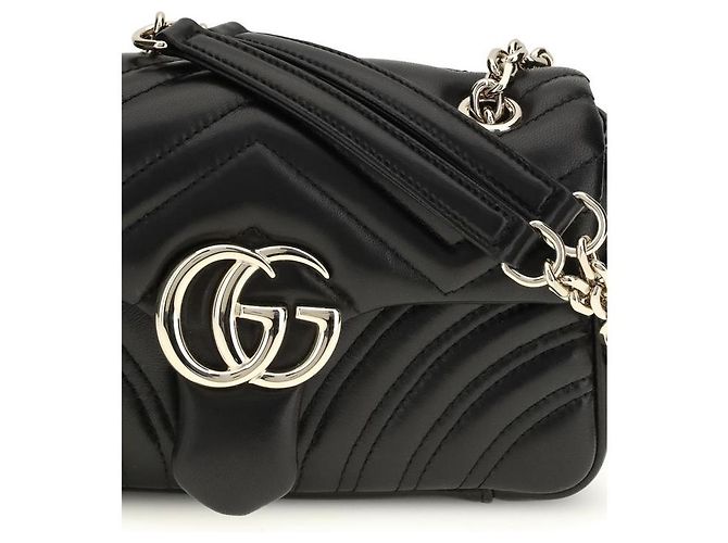 Gucci Borsa Bos Taurus in pelle di vitello nera - vista 4