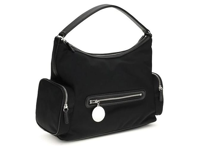 Stella Mc Cartney Borsa a tracolla in nylon nero - vista 2
