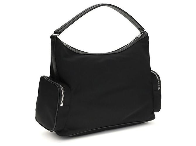 Stella Mc Cartney Borsa a tracolla in nylon nero - vista 3