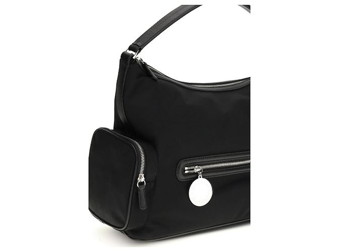 Stella Mc Cartney Borsa a tracolla in nylon nero - vista 4