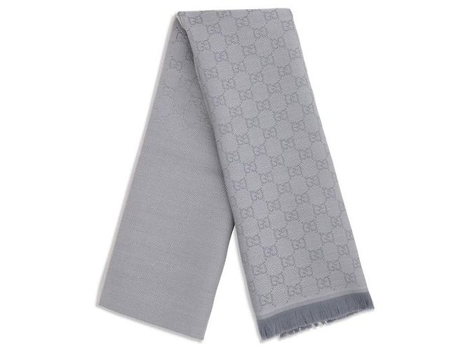 Gucci Bufanda Oves Aries de lana gris - vista 2