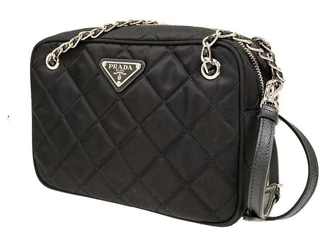 Prada Borsa crossbody in nylon nero - vista 2