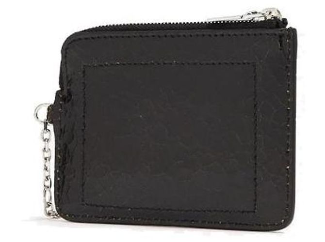 Alexander Mcqueen Clutch in pelle di vitello nera - vista 2