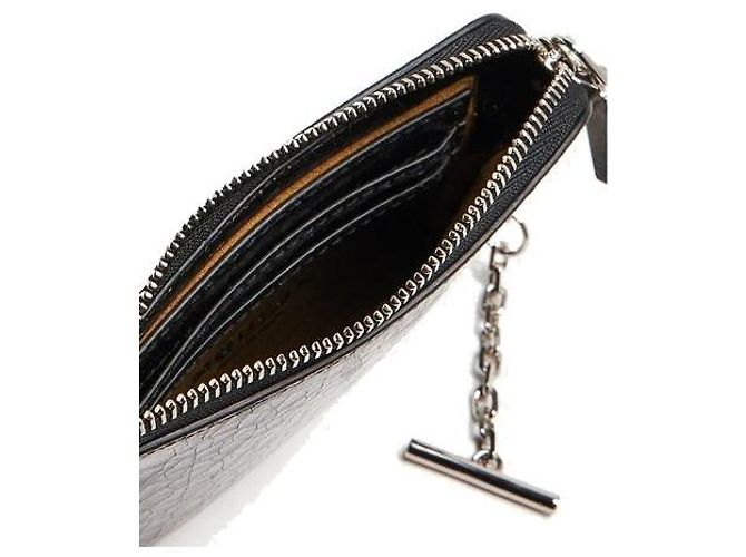 Alexander Mcqueen Clutch in pelle di vitello nera - vista 3