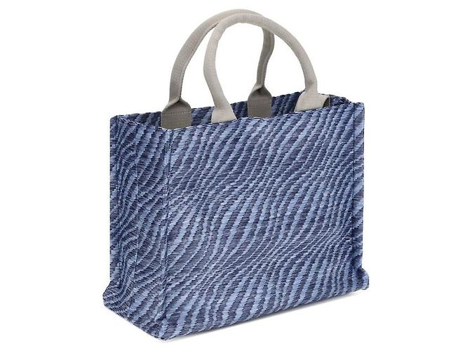 Marni Borsa a tracolla in nylon blu - vista 3