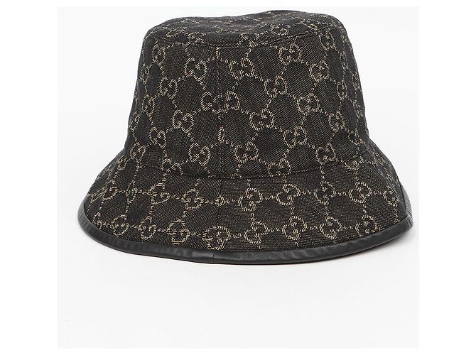 Gucci Denim Bucket Hat Schwarz - Ansicht 2