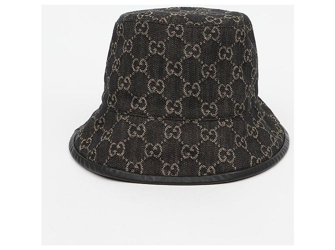 Gucci Denim Bucket Hat Schwarz - Ansicht 3