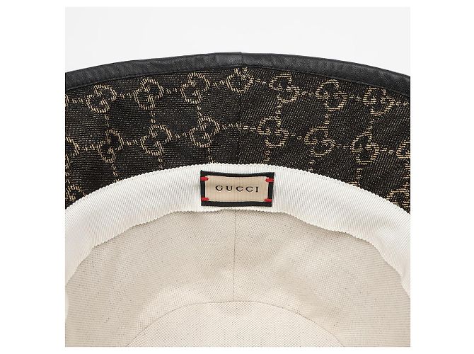 Gucci Denim Bucket Hat Schwarz - Ansicht 4